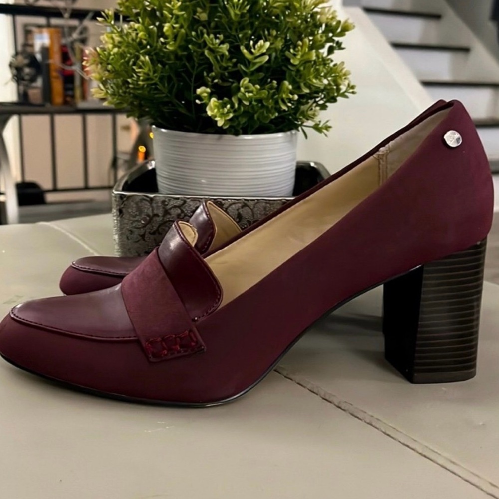 Calvin Klein Burgundy Loafers